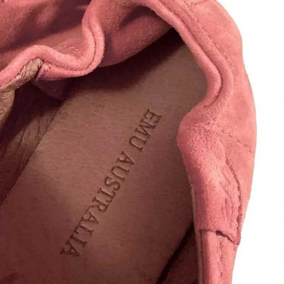 Emu Pink Suede Ballet Flats - Picture 8 of 10